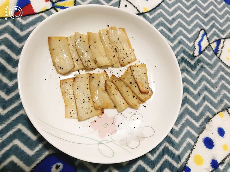 香煎杏鲍菇（低卡低脂）的做法