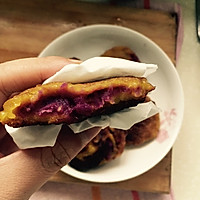 南瓜紫薯饼的做法图解10
