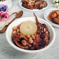 眉豆花生节瓜章鱼猪踭汤的做法图解10
