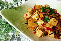 酸菜焖老豆腐的做法