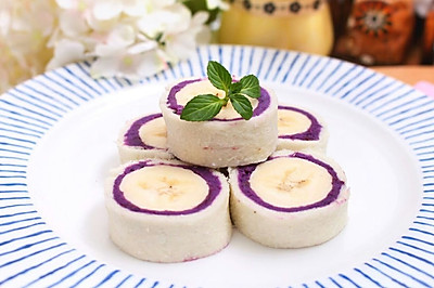 紫薯吐司卷 宝宝健康食谱