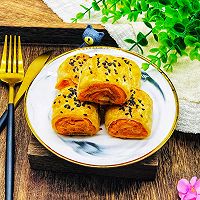 #洗手作羹汤#手抓饼红薯卷的做法图解9
