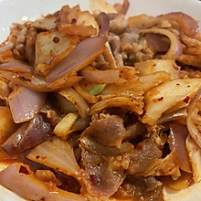 下班十分钟，辣白菜炒牛肉卷