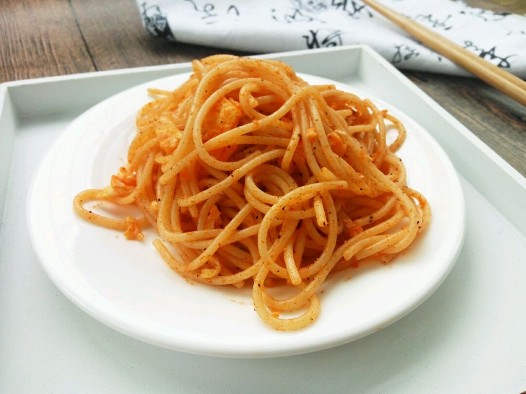 鸡蛋炒意面的做法图解9