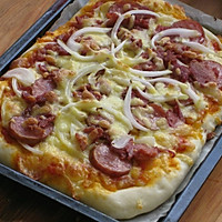 厚底香肠披萨的做法图解9