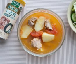 #夏日鲜味轻享健康#番茄土豆排骨汤的做法