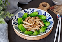 小油菜炒蟹味菇