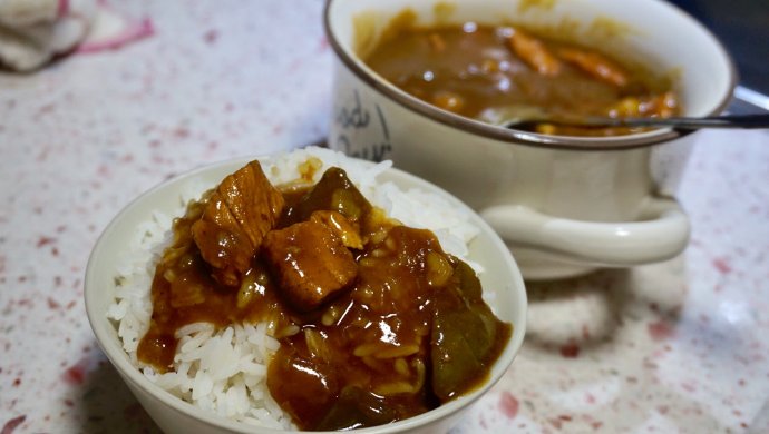 自家制咖喱鸡肉