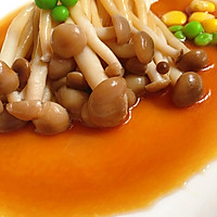 #营养小食光#清淡可口『浇汁蟹味菇』｜浣熊日记的做法图解5