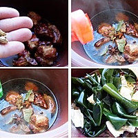 开心卤蛋+腐竹海带烧排骨的做法图解3