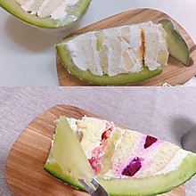 网纹瓜蛋糕