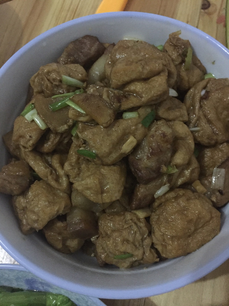 豆泡烧肉的做法