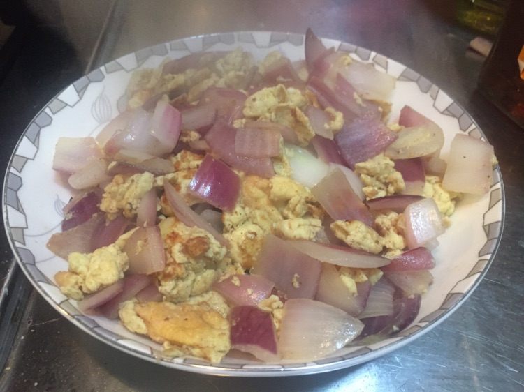 洋葱炒鸡蛋