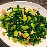 夜雨春韭，新炊蚕豆绿——蚕豆炒韭菜的做法图解7