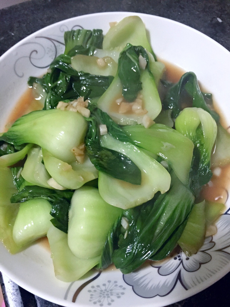 蒜蓉小白菜（潮汕菜）的做法