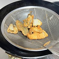 #挪威三文鱼#人间高质量网红小零食香炸挪威三文鱼皮的做法图解8