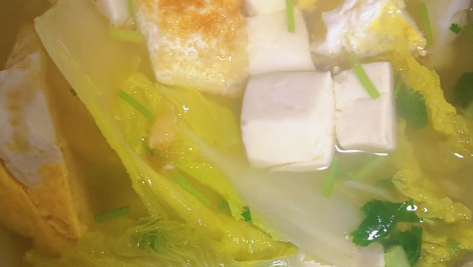 白菜豆腐汤
