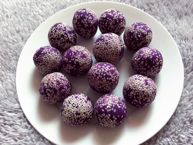 紫薯球的做法