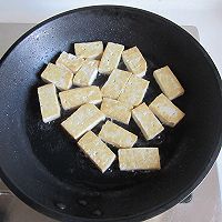 豆腐炒白菜的做法图解2
