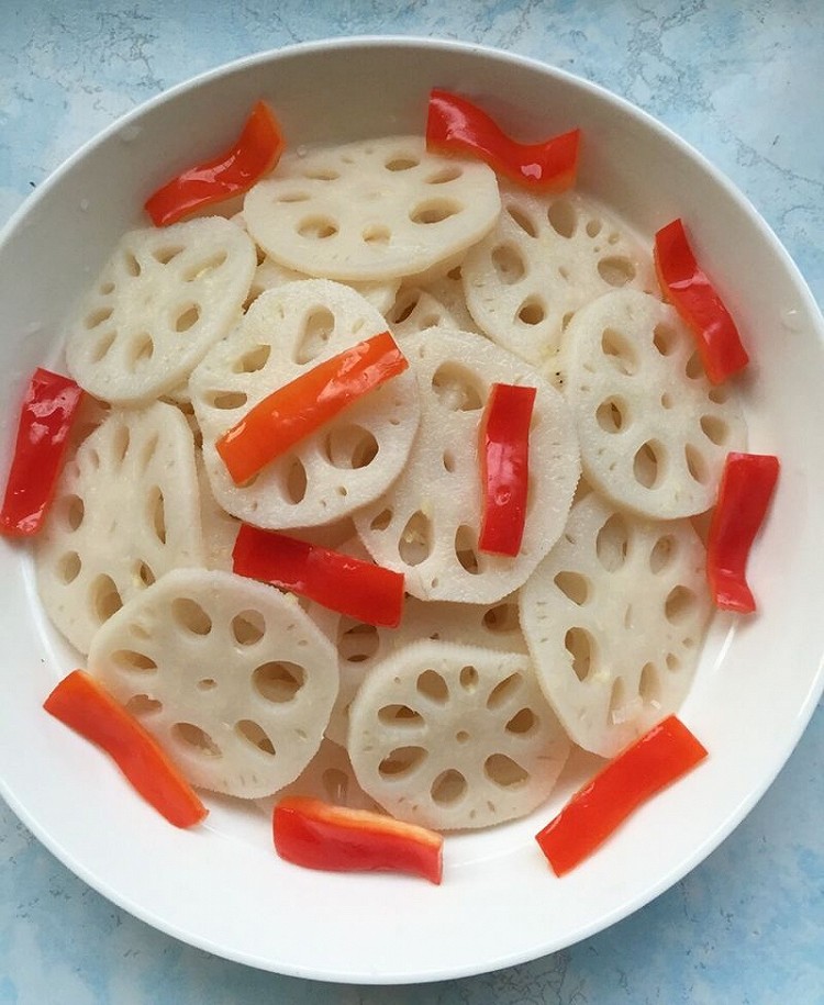 姜汁藕片的做法
