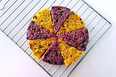 果仁紫薯南瓜发糕，太好吃了，也许是对美食最好的诠释