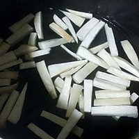 架豆杏鲍菇炒榨菜(超级下饭菜)--乌江榨菜的做法图解5