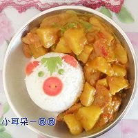 咖喱粉版—土豆咖喱饭（独家猪头饭团^_^）的做法图解9