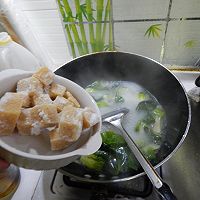 青菜冻豆腐汤的做法图解8
