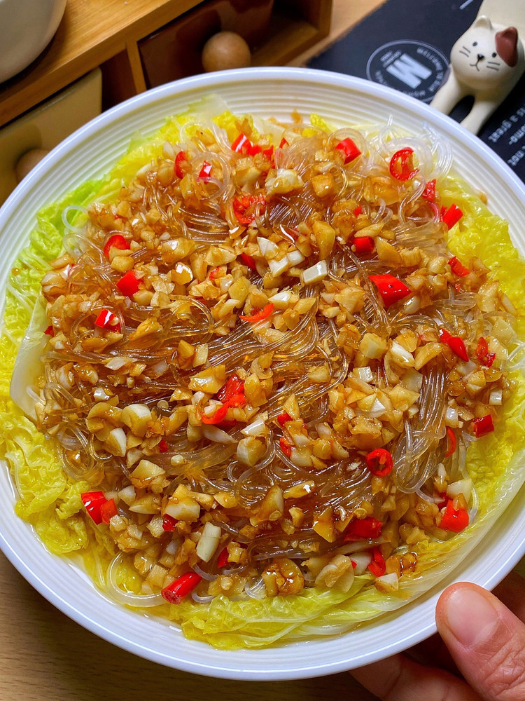 告诉全世界，这个蒜蓉粉丝娃娃菜巨好吃！的做法