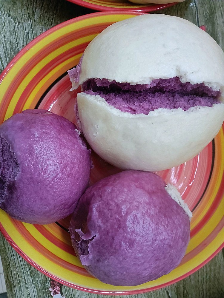 紫薯馒头的做法