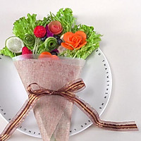 可以吃的花束沙拉，送给吃货的玫瑰花～的做法图解10