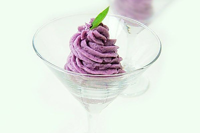 奶油紫薯泥