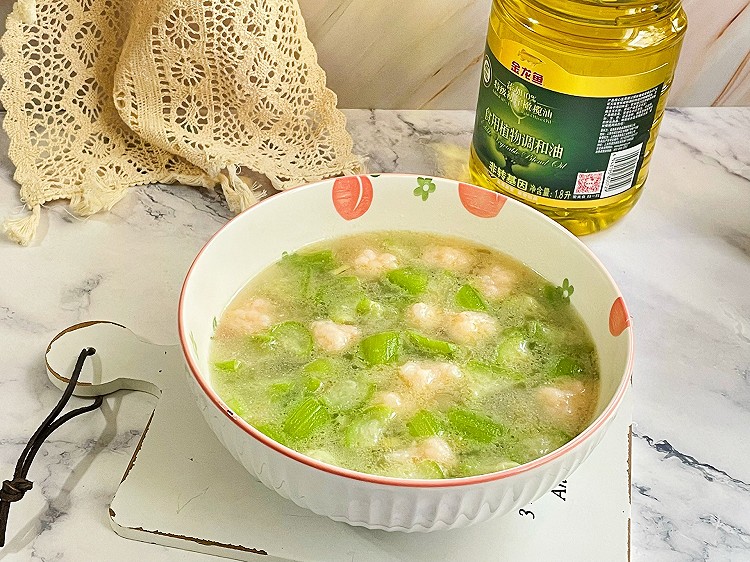 鲜美虾滑丝瓜汤的做法