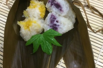 南瓜、紫薯粽