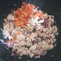 韩式泡菜炒饭的做法图解4
