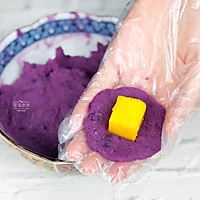 芒果紫薯球的做法图解7