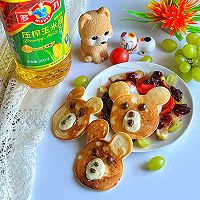 #万物生长 营养尝鲜#小熊松饼的做法图解7