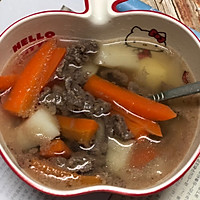 胡萝卜山药牛肉汤的做法图解10