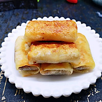 快手早餐～香煎肉松春卷#春季食材大比拼#的做法图解12