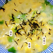 宝宝辅食-快手蛋黄珍珠疙瘩汤