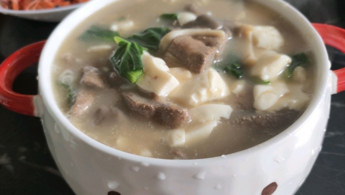 猪肝豆腐汤
