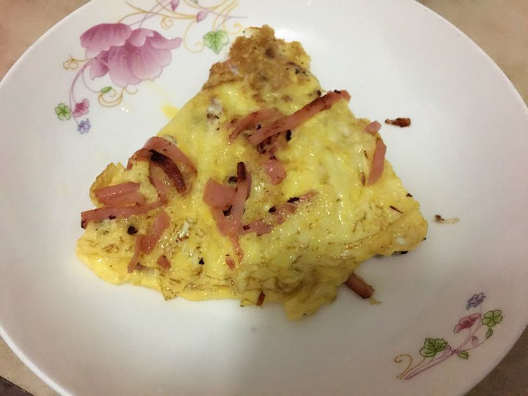 午餐肉煎蛋的做法
