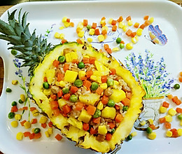 热带风情的菠萝炒饭的做法