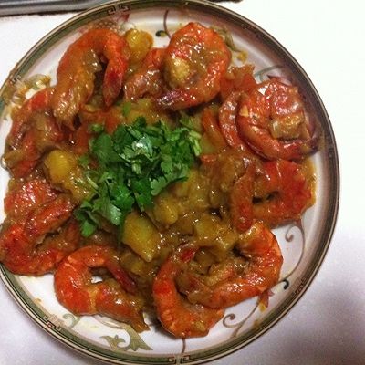 宝贝咖喱虾