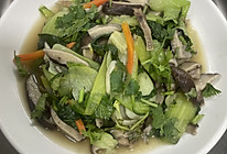 香菇炒油菜的做法