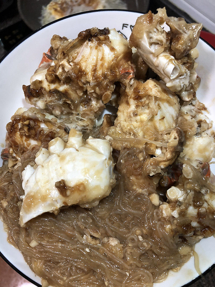 蒜蓉粉丝蒸螃蟹️的做法