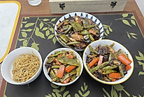 豆角牛肉焖面的做法