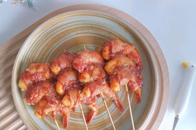 培根烤虾串