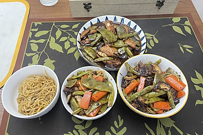 豆角牛肉焖面