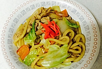 日式炒乌冬面（焼うどん）的做法